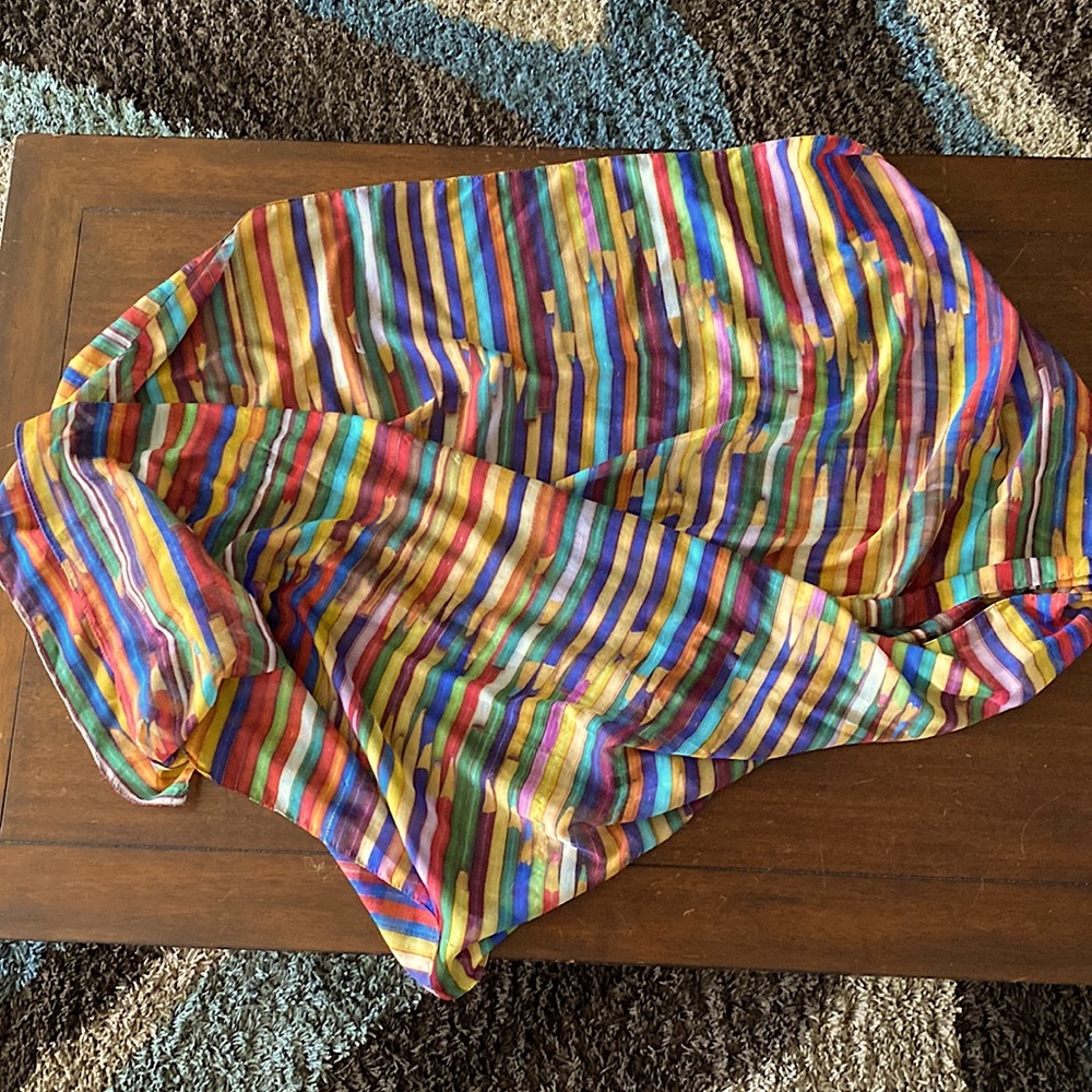 Frank Lloyd Wright Color Pencils scarf by Museum of Modern Art - Rare